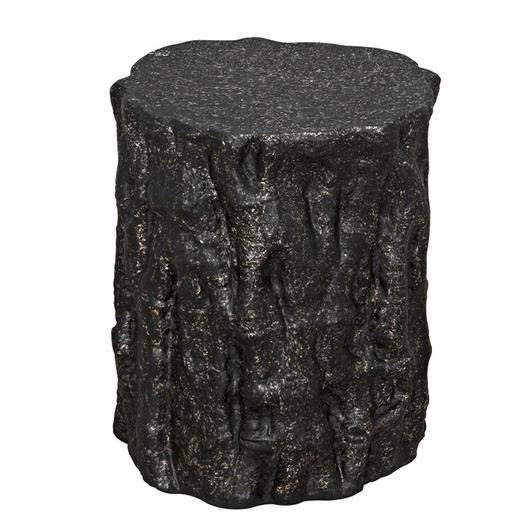 Damono Stool/Side Table, Black Fiber Cement by Noir Furniture
