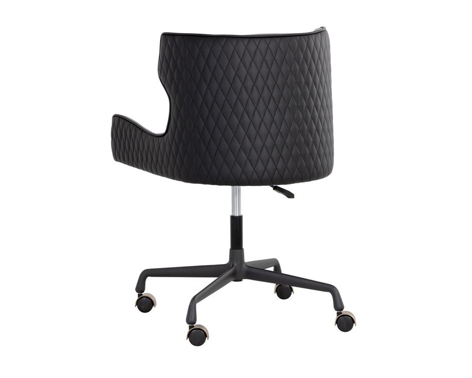 GIANNI OFFICE CHAIR - DILLON STRATUS / DILLON BLACK by Sunpan