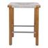 Elio Wood Counter Stool w/ Rope, Natural/Sand Lace by New Pacific Direct