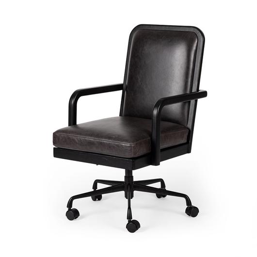 Lacey Desk Chair In Brushed Ebony by FOUR HANDS