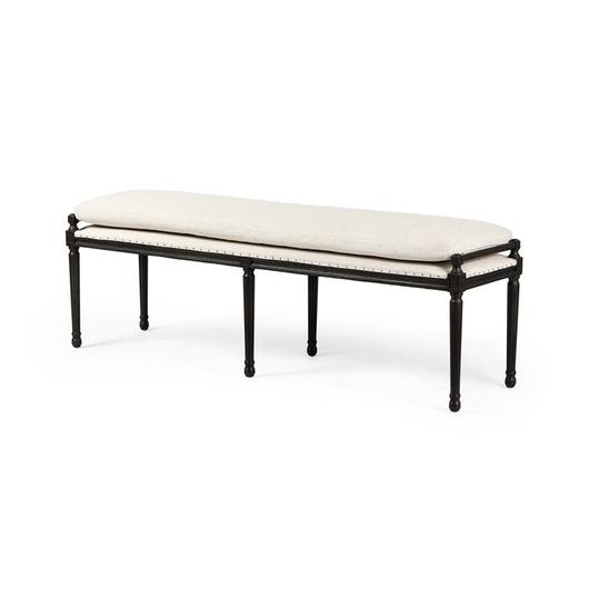 Lucille Dining Bench In 67" In Alcala Cream by FOUR HANDS
