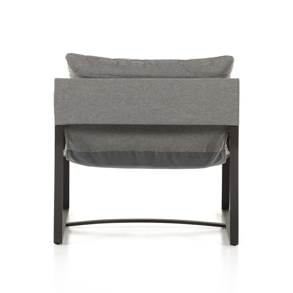Avon Outdoor Sling Chair In Charcoal by FOUR HANDS