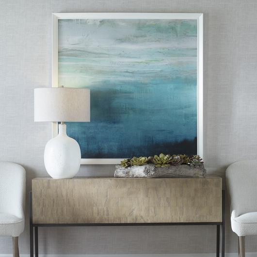 Cancun Teal Framed Print by Uttermost