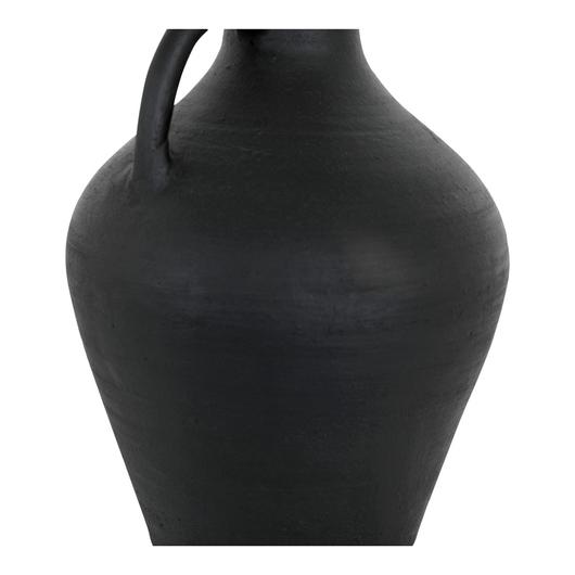 Lyra Vase Black Terracotta by Moes Home