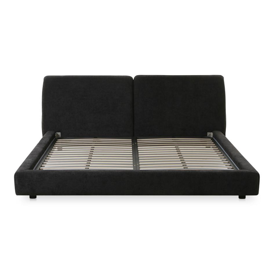 Zeppelin King Bed Heather Black by Moes Home