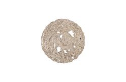 Molten Disc Wall Art, Silver Leaf, Small by PHILLIPS COLLECTION