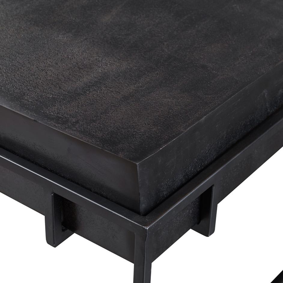 Telone Modern Black Coffee Table by Uttermost