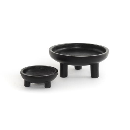 Rune Bowls In Flint Black by FOUR HANDS