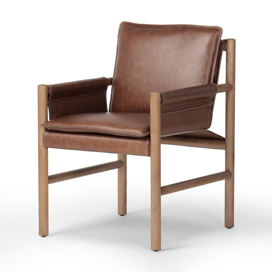 Kellis Dining Chair In Havana Brown And Amber Ash by Four Hands