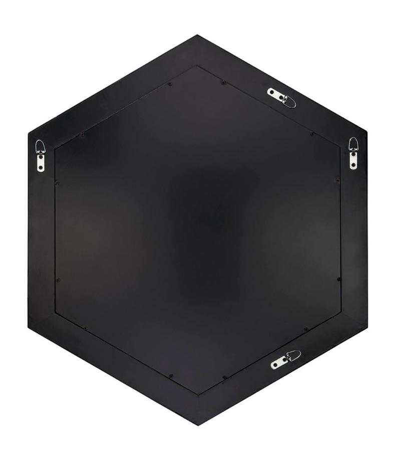 Academy Mother of Pearl Hexagon Wall Mirror by Jamie Young