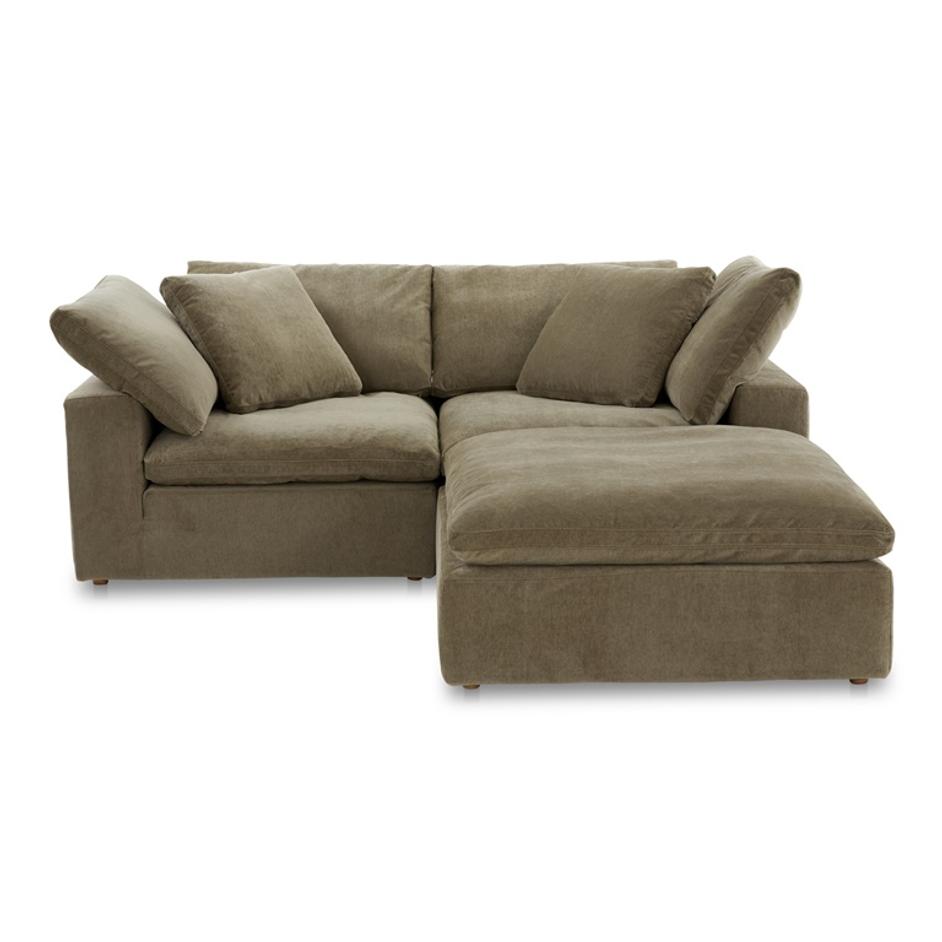 CLAY NOOK MODULAR SECTIONAL PERFORMANCE FABRIC DESERT SAGE by Moes Home