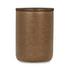 Andra Leather Round Accent Table - Chestnut by Classic Home