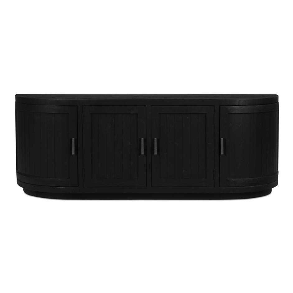 Nicola Media Cabinet Black by Moes Home