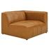 Nayla Vegan Leather 4-Piece Sectional Sofa In Tan by Modway Furniture