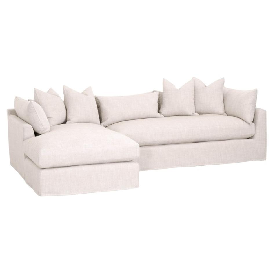 Haven 110" Lounge Slipcover LF Sectional by Essentials For Living