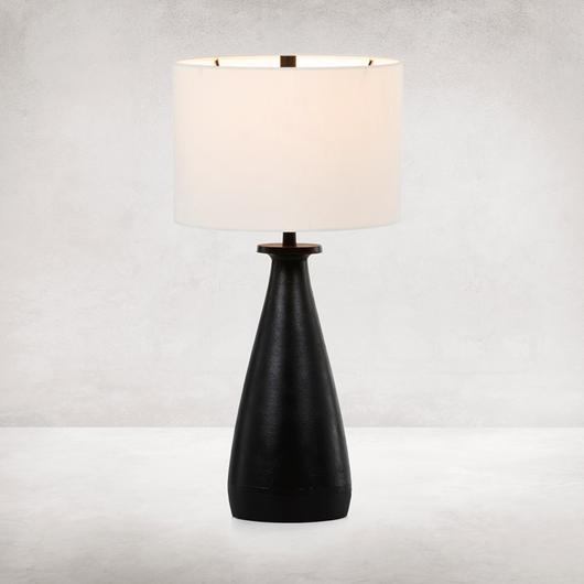 Innes Table Lamp In Matte Black Cast Alumnm by FOUR HANDS
