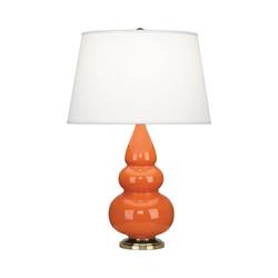Pumpkin Small Triple Gourd Accent Lamp by Robert Abbey