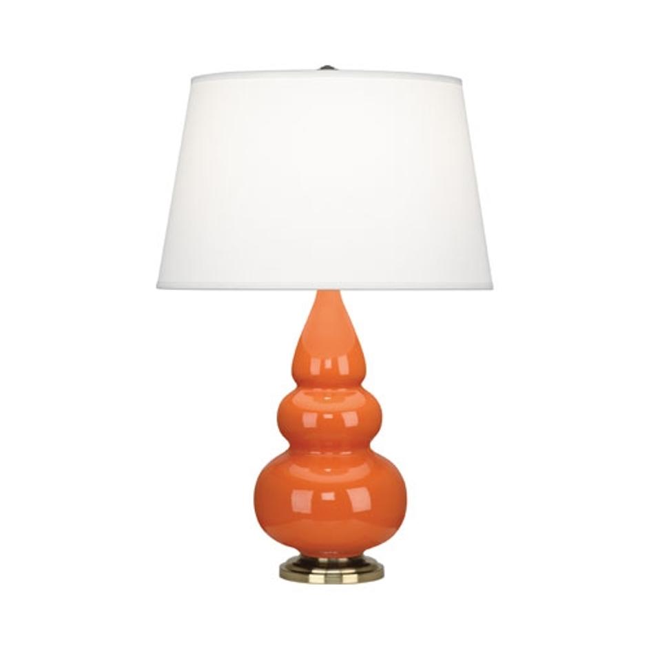 Pumpkin Small Triple Gourd Accent Lamp by Robert Abbey