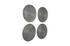 Ripple Wall Disk, Set Of 4, Resin, Large, Polished Aluminum by PHILLIPS COLLECTION