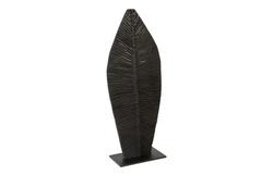  Carved Leaf on Stand, Burnt, Small by PHILLIPS COLLECTION