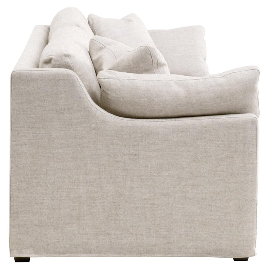 Lena 95" Slope Arm Slipcover Sofa by Essentials For Living