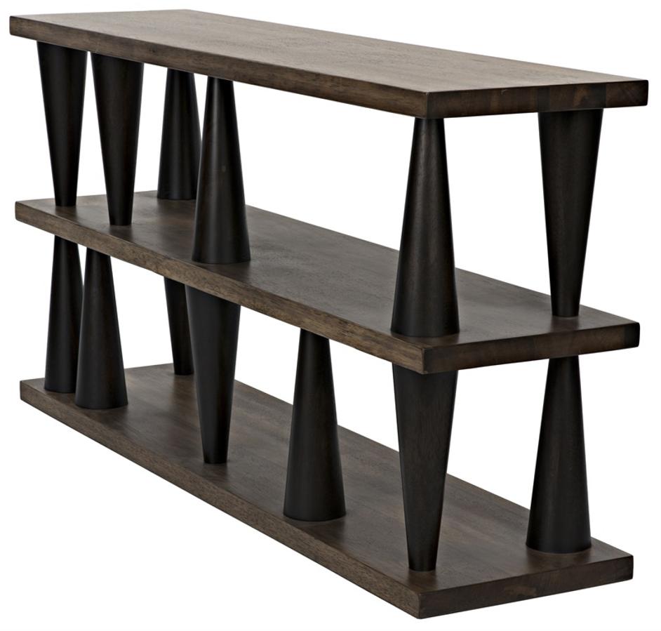 Mood Console, Ebony and Dark Walnut by Noir Furniture