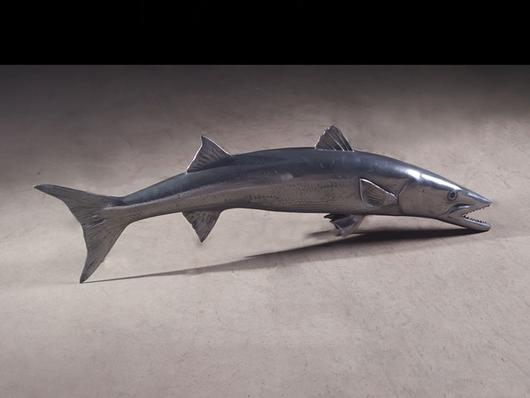 Barracuda Fish, Polished Aluminum by PHILLIPS COLLECTION