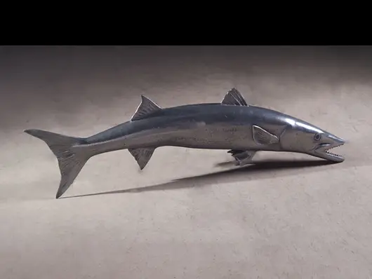 Barracuda Fish, Polished Aluminum by PHILLIPS COLLECTION