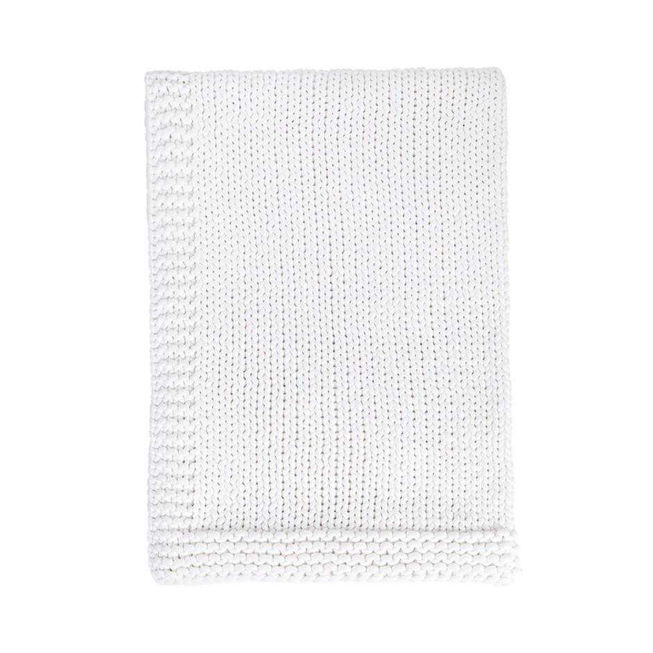 TC Dyne White Throw 50x70 by Classic Home