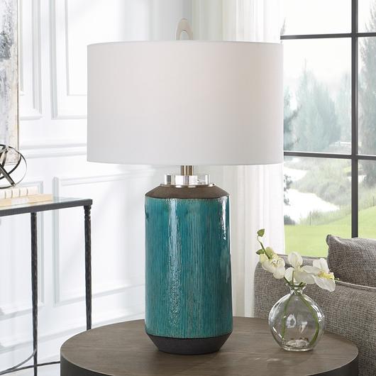 Maui Aqua Blue Table Lamp by Uttermost