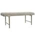 Imperial Upholstered Gray Bench by Uttermost