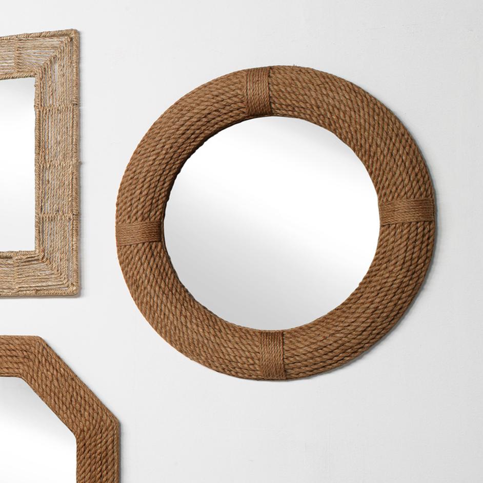Round Rope Wall Mirror by Jamie Young