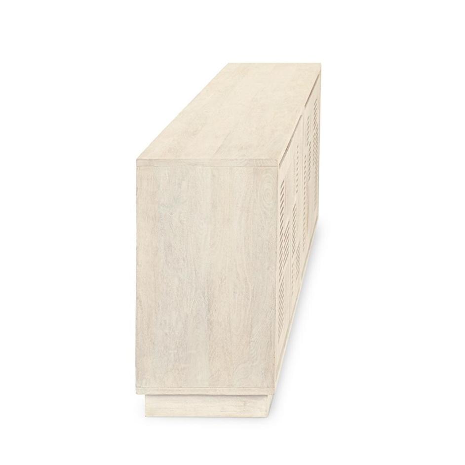 Lila Mango Wood 4Dr Buffet White by Classic Home