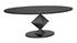 Katana Oval Dining Table, Black Metal by Noir Furniture