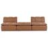 Haven Leather 3pc Modular Sofa w/ Ottoman by Classic Home