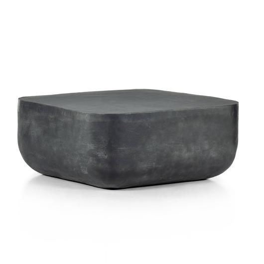 Basil Square Coffee Table In Aged Grey by FOUR HANDS