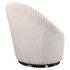 Crue White Swivel Chair by Uttermost