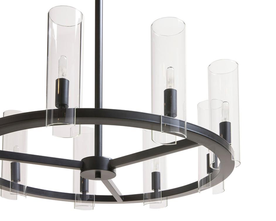 CLARABELLE CHANDELIER - SMALL - BLACK by Sunpan