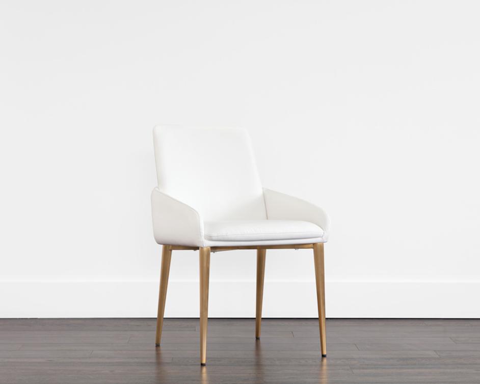 CARLO DINING ARMCHAIR - GOLD - DILLON SNOW by Sunpan
