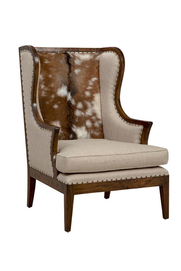 Dark Billings Wing Chair by Furniture Classics