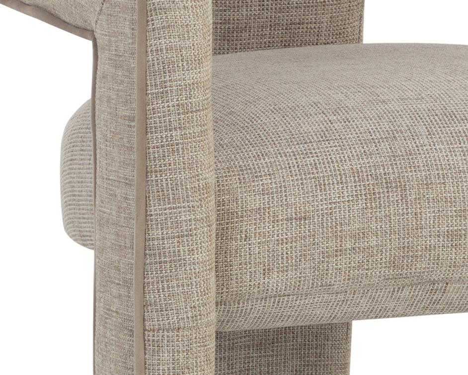 KRASNER DINING ARMCHAIR - RHAPSODY SAND by Sunpan