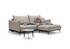 MALLOY SOFABED in KENYA GRAVEL FABRIC WITH Black Metal LEGS 579 by INNOVATION USA