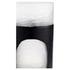 Large Ominous Frost Vase in Clear and Black by Cyan Design