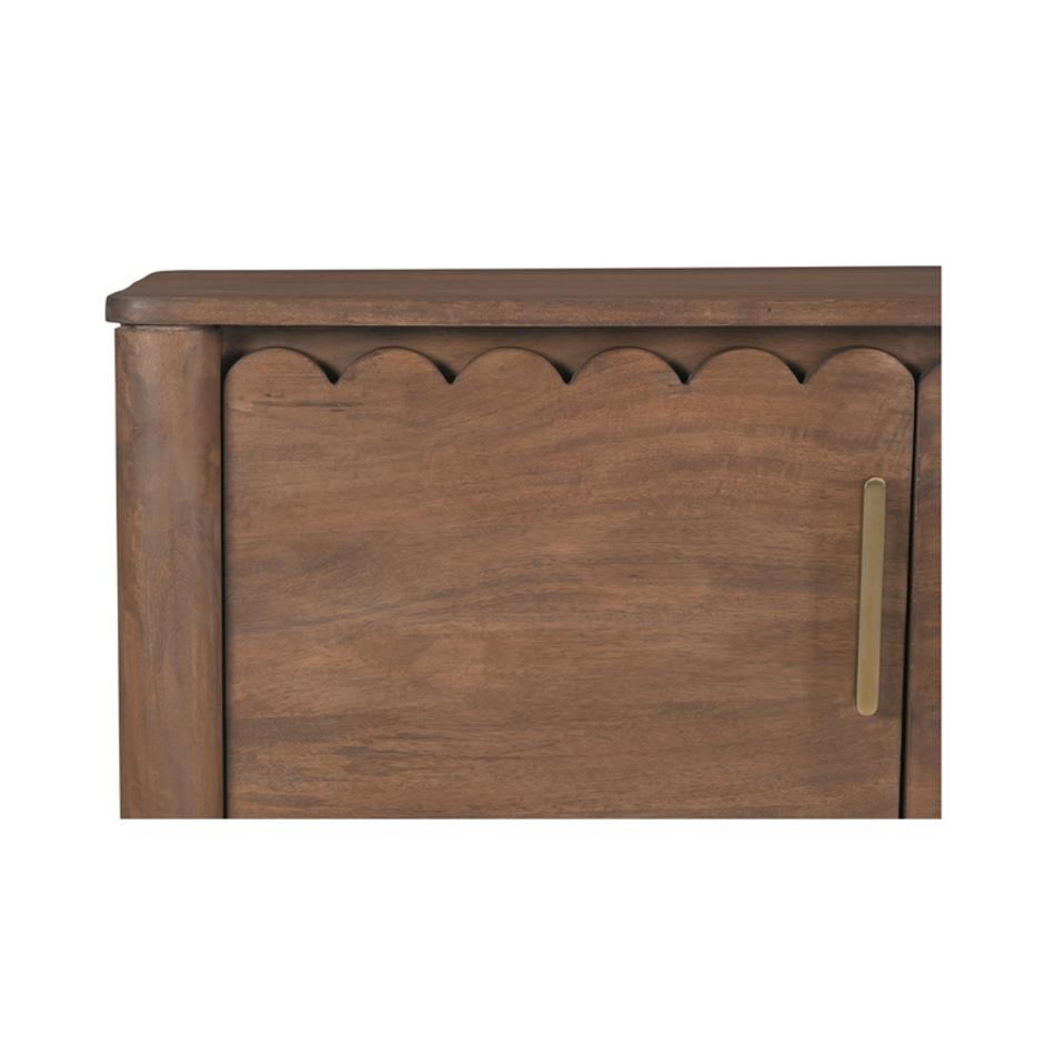 Wiley 4 Door Sideboard Vintage Brown by Moes Home