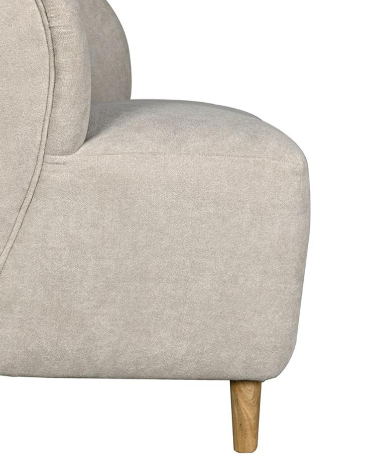 Laffont Chair with Wheat Fabric by Noir Furniture