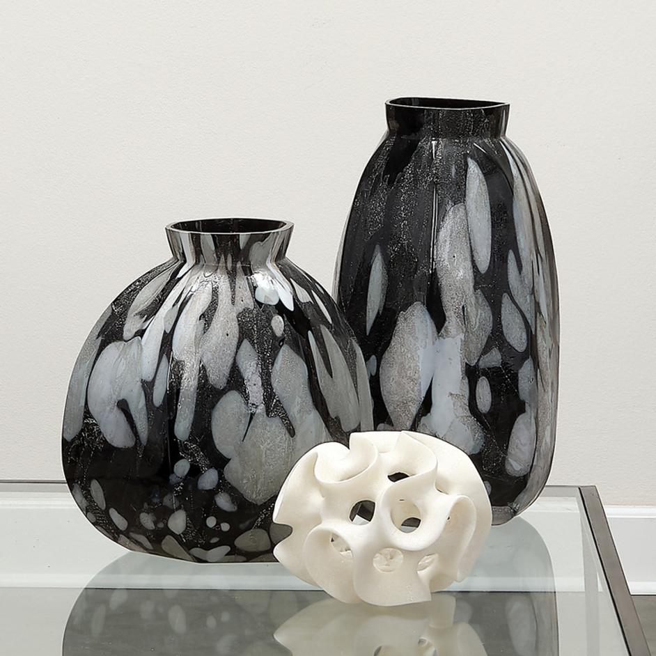 Ribbon Resin Decorative Sphere, White by Jamie Young