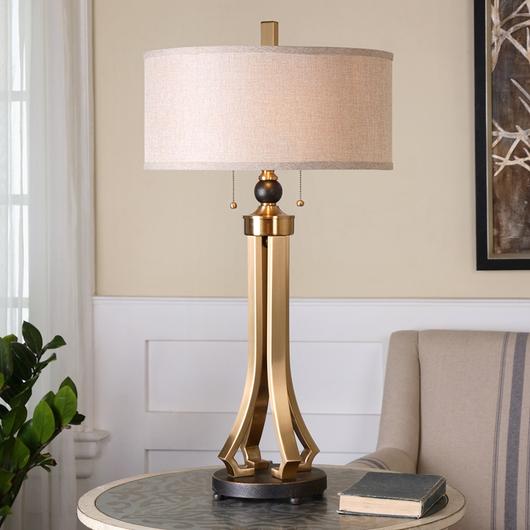 Selvino Brushed Brass Table Lamp by Uttermost