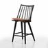 Lewis Windsor Stool W Cushion In Bl In Counter by FOUR HANDS