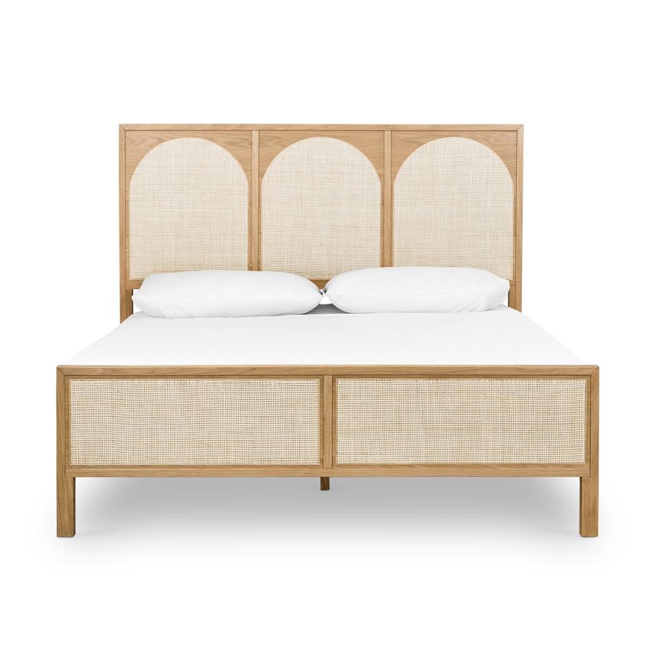 Allegra Bed-Natural Cane-Queen by FOUR HANDS