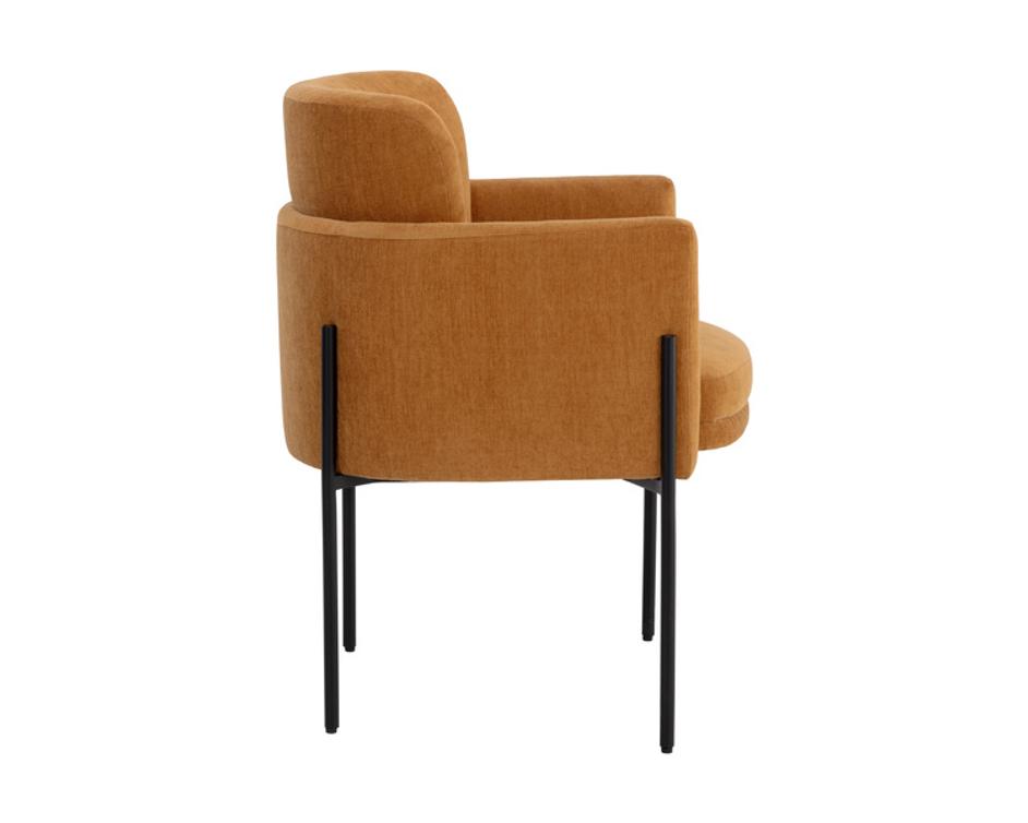 RICHIE DINING ARMCHAIR - BLACK - DANNY AMBER by Sunpan